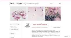 Desktop Screenshot of becomingmaria.wordpress.com