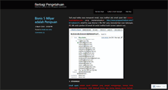Desktop Screenshot of amboinas.wordpress.com