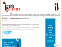 Tablet Screenshot of deescritura.wordpress.com