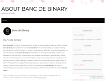 Tablet Screenshot of enter.aboutbancdebinary.wordpress.com