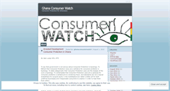 Desktop Screenshot of ghanaconsumerwatch.wordpress.com