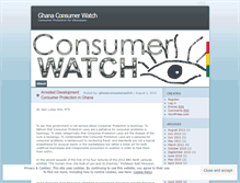 Tablet Screenshot of ghanaconsumerwatch.wordpress.com