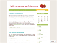 Tablet Screenshot of aardbeiwormpje.wordpress.com