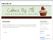 Tablet Screenshot of cakesbyjill.wordpress.com