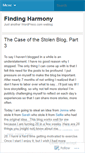Mobile Screenshot of findingharmony.wordpress.com