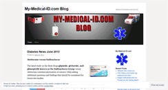 Desktop Screenshot of mymedicalid.wordpress.com