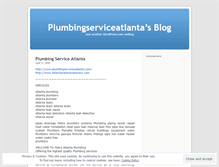 Tablet Screenshot of plumbingserviceatlanta.wordpress.com