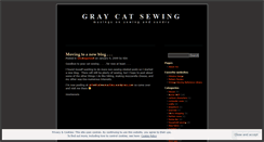 Desktop Screenshot of graycatsewing.wordpress.com