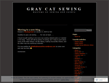 Tablet Screenshot of graycatsewing.wordpress.com