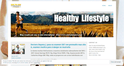 Desktop Screenshot of healthylifestyleone.wordpress.com