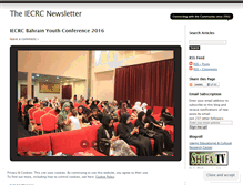 Tablet Screenshot of iecrcnewsletter.wordpress.com