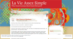 Desktop Screenshot of lavieassezsimple.wordpress.com