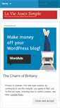 Mobile Screenshot of lavieassezsimple.wordpress.com