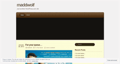 Desktop Screenshot of maddwolf.wordpress.com