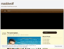 Tablet Screenshot of maddwolf.wordpress.com