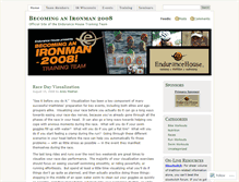 Tablet Screenshot of becominganironman2008.wordpress.com