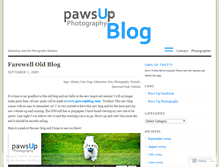 Tablet Screenshot of pawsupphotography.wordpress.com