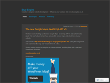 Tablet Screenshot of blueengine.wordpress.com