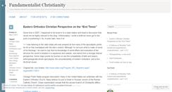 Desktop Screenshot of fundamentalist.wordpress.com