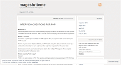 Desktop Screenshot of mageshriteme.wordpress.com