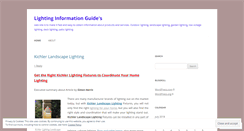 Desktop Screenshot of lightingforthehome.wordpress.com