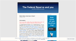 Desktop Screenshot of endthefednc.wordpress.com
