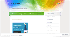 Desktop Screenshot of enjourm.wordpress.com