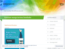 Tablet Screenshot of enjourm.wordpress.com
