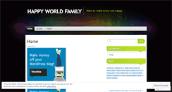 Desktop Screenshot of happyworldfamily.wordpress.com