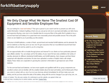 Tablet Screenshot of forkliftbatterysupply.wordpress.com