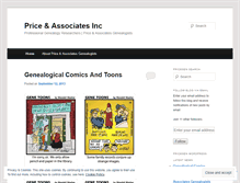 Tablet Screenshot of pricegenealogists.wordpress.com