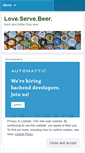 Mobile Screenshot of loveservebeer.wordpress.com