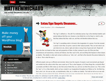 Tablet Screenshot of matthewmichaud.wordpress.com