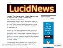 Tablet Screenshot of lucidnews.wordpress.com