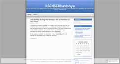 Desktop Screenshot of bscnscbhavishya.wordpress.com