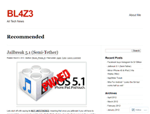 Tablet Screenshot of bl4z3.wordpress.com