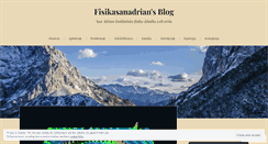 Desktop Screenshot of fisikasanadrian.wordpress.com