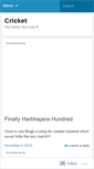 Mobile Screenshot of aboutcricket.wordpress.com