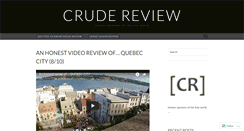 Desktop Screenshot of crudereview.wordpress.com