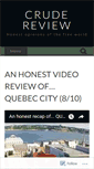 Mobile Screenshot of crudereview.wordpress.com