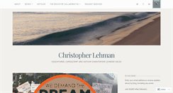 Desktop Screenshot of christopherlehman.wordpress.com