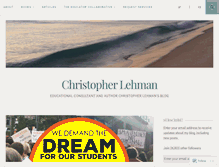 Tablet Screenshot of christopherlehman.wordpress.com