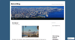 Desktop Screenshot of beirutblog.wordpress.com