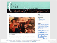 Tablet Screenshot of postgradlauren.wordpress.com