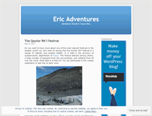 Tablet Screenshot of ericadventures.wordpress.com