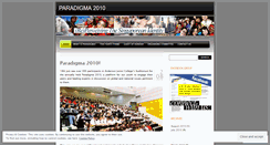 Desktop Screenshot of paradigma2010.wordpress.com