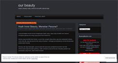 Desktop Screenshot of ourbeauty.wordpress.com