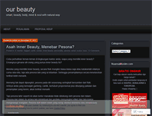 Tablet Screenshot of ourbeauty.wordpress.com