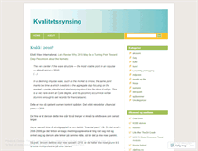 Tablet Screenshot of kvalitetssynsing.wordpress.com