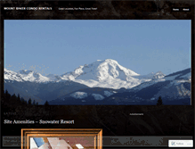 Tablet Screenshot of mountbakerrentals.wordpress.com